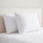 Gusseted Microfiber Bed Pillows for Back and Side Sleepers with Gel Fiber Fill, Firm Density-1800569921