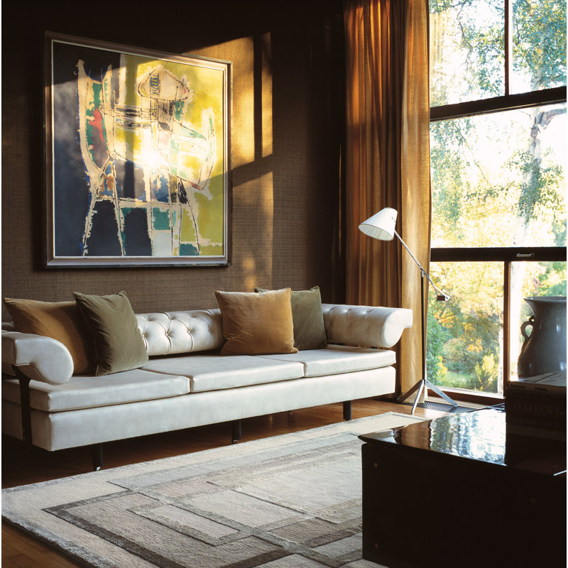David Rockwell Platinum Metallic Area Rug, Rectangle 6' x 9'