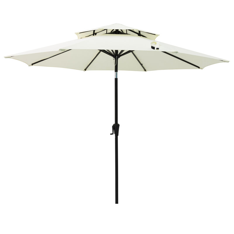 Parasol de marché Fruge 108 po, Ivoire