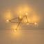 Plafonnier linéaire semi-encastré 6 lumières Modern Branch