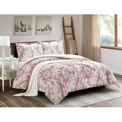 Dure Microfiber Floral Bedspread with Pillowcases