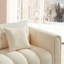 Canapé 91,5 po moderne en chenille capitonnée, canapé de salon rembourré avec 2 coussins décoratifs, canapé Cloud pour appartement, chambre à coucher, bureau-106753297