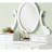 Wood Make-Up Vanity Table And Stool Set