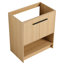 Meuble-lavabo autoportant en contreplaqué de 30 po, armoire 2 portes, Scratch & Humidité, facile à assembler, conception américaine, étapes d'assemblage en chêne,