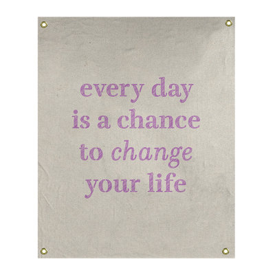Tapisserie en polyester changer votre citation vie