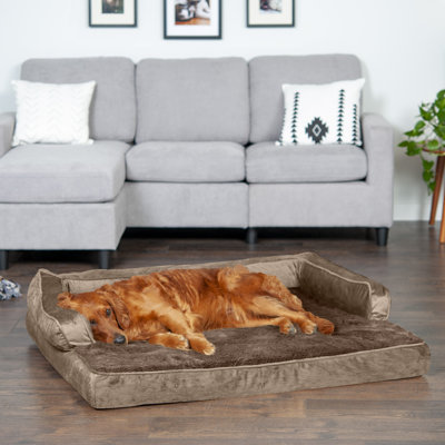Plush & Velvet Comfy Couch Sofa-Style Pet Bed