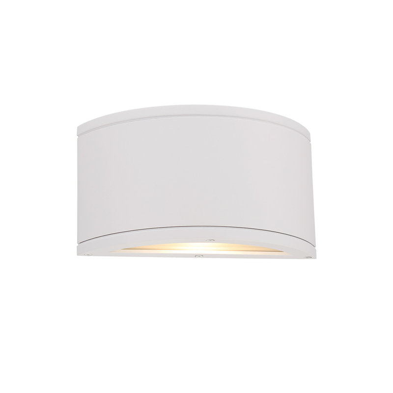 Plafonnier encastré d’extérieur 1 ampoule tubulaire, Blanc