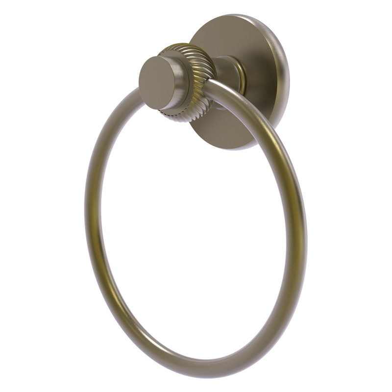 Mercury Towel Ring, Antique Brass