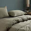 Dione Striped Yarn Dyed Washed Cotton Chambray Duvet Cover Set-264952070
