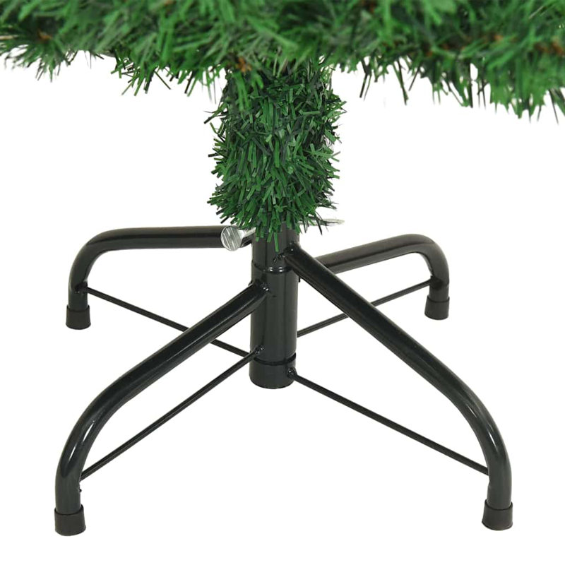 vidaXL Artificial Christmas Tree with 300 LEDs with Stand Green, 3.94 ft