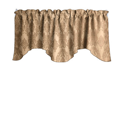 Damask Scalloped Window Valance