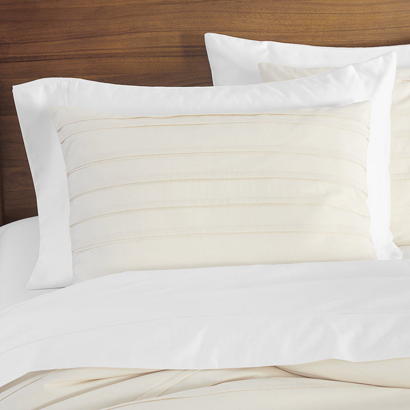 Ensemble de housse de couette plissé Simply, Ivoire, Double / Grand