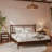 Oliver Solid Wood Platform Bed with Rattan Headboard-359415752-360424137