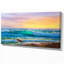«Landscape Sunset Ocean Waves», impression sur toile - Couchers de soleil sur les vagues de l'océan-29505739