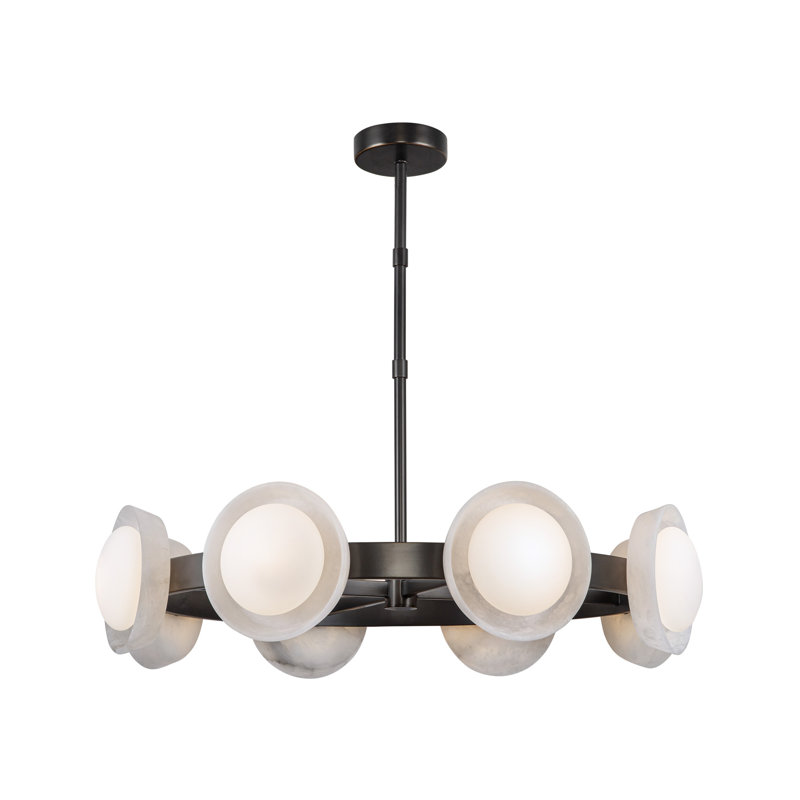 Alonso 8 - Light LED Chandelier, Urban Bronze