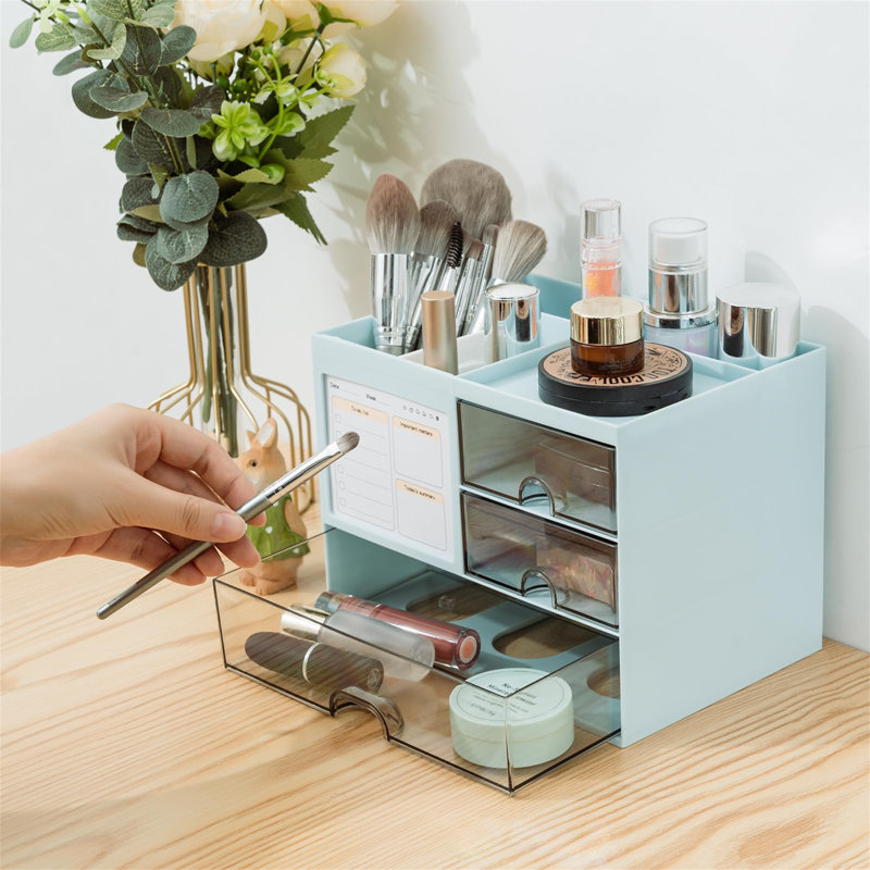 Bavani Plastic Desk Organiser, Blue