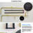 Darrias 5 - Hook Freestanding Coat Rack with Marble Base, Art Design Easy Assembly-1029964729