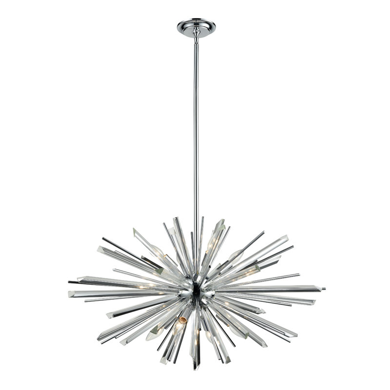 Palisades 8 - Light Chandelier, Polished Chrome
