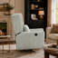 Fauteuil pivotant inclinable électrique avec revêtement en boucle et mouvement fluide pour une relaxation et un confort ultimes-1555443957