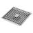 FINE FIXTURES Square Shower Floor Drain, 4 inch Slotted Grate Design, 10-Gauge 304 Stainless Steel, Center Outlet, Fast Drainage, Hair Strainer Included-126703045