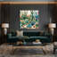 Art mural sur toile 98 "Southwestern Landscape Cactus Garden"-1782752618