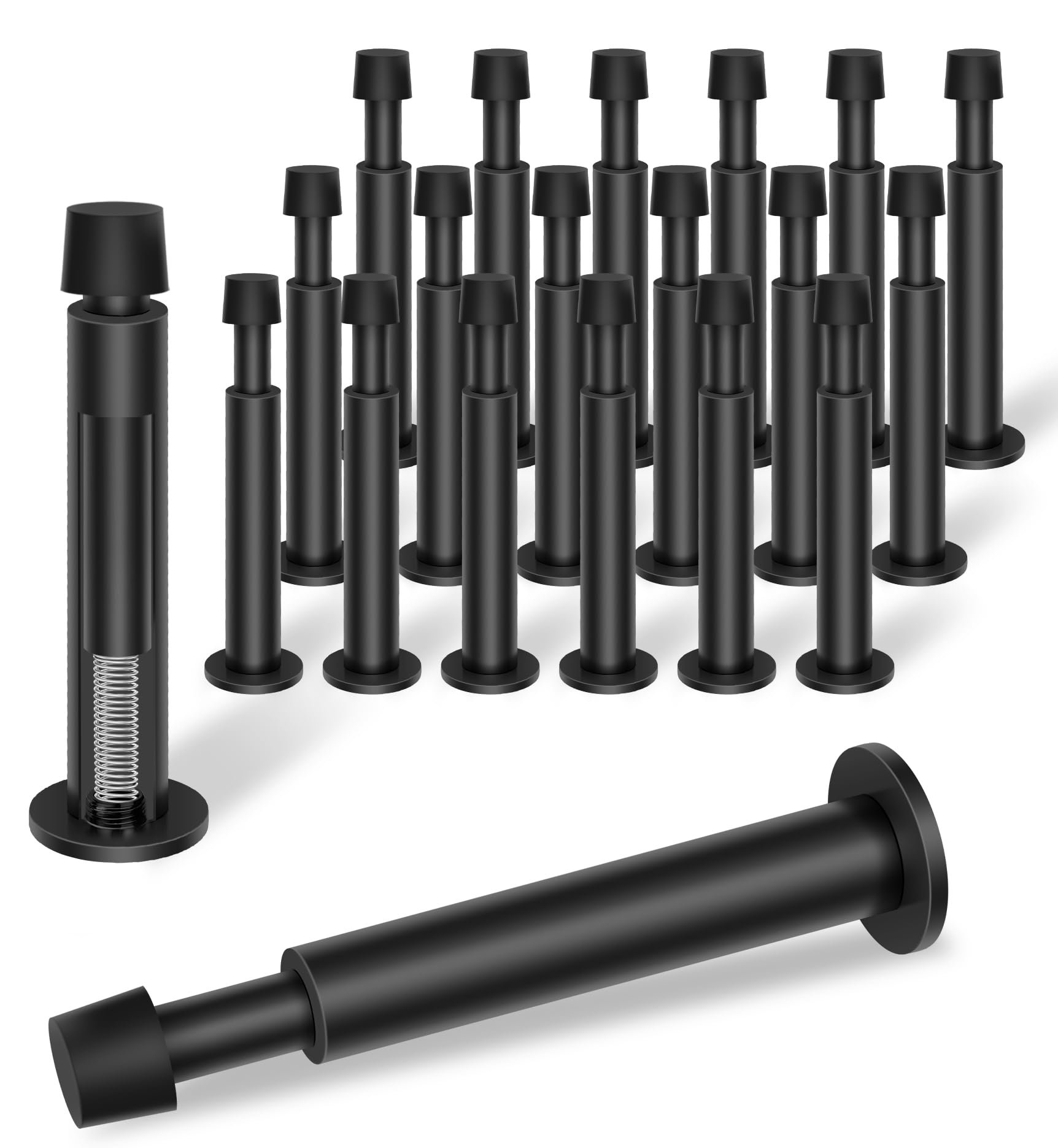 MARLIN MANUFACTURING COMPANY, INCORPORATED 20 Pack Black Door Stops ...