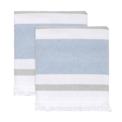 Izod Clubhouse Stripe 2 - Piece Guest Room Case Pack In Blue