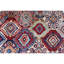 High-Quality Hand-Knotted Red And Navy Area Rug