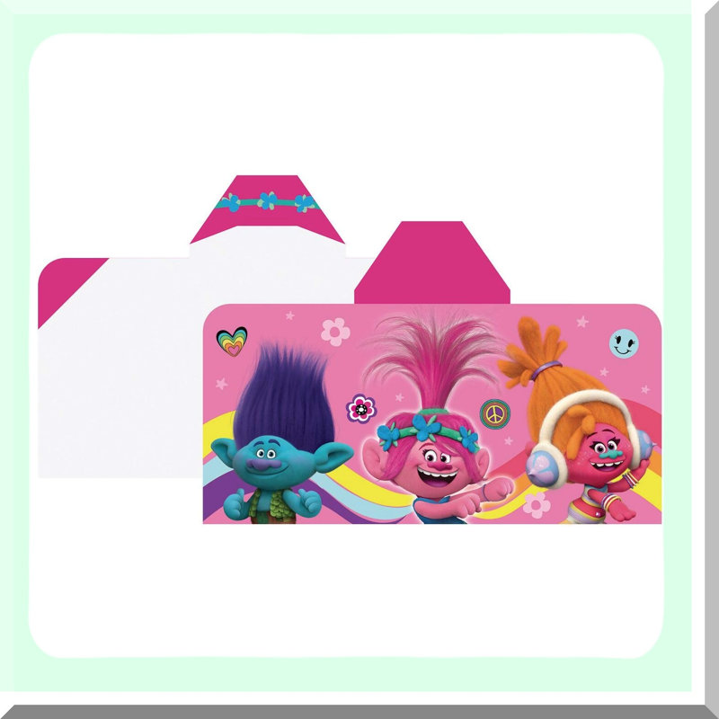 Trolls Dreamland Hooded Towel for Kids