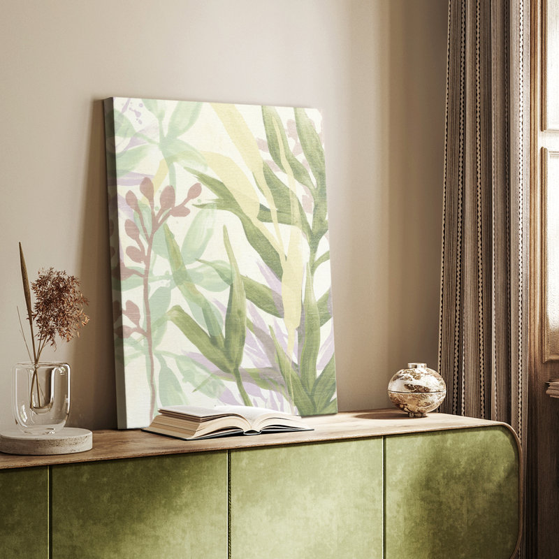 Dreamy Tropical Leaves II - galerie sur mesure, H 36 po x l 24 po