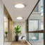 Luminaire de plafond moderne en bois, plafonnier encastré rond à DEL, plafonnier minimaliste pour cuisine, chambre à coucher, salle de lavage, vestibule, entrée, couloir et 11,81 po-100023134