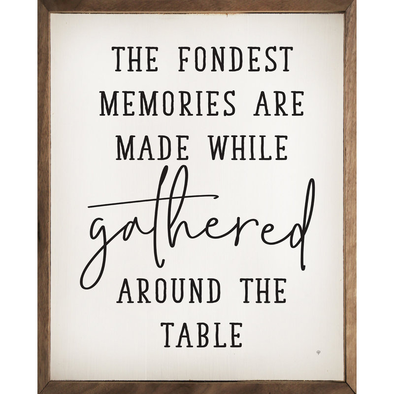 The Fondest Memories - blanc, 10" H x 8" W