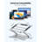 Support réglable pour ordinateur portable, argent