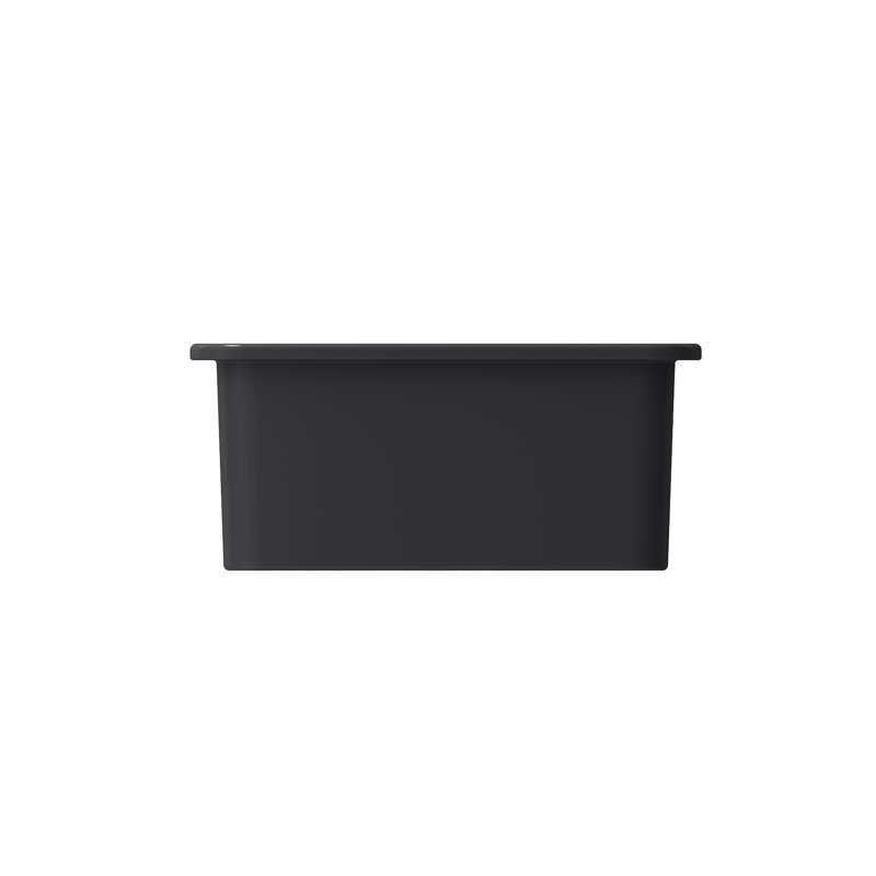 12'' L Kitchen Sink, Matte Dark Gray