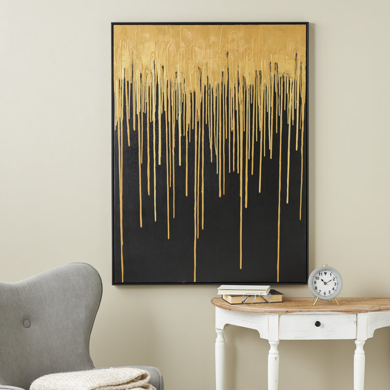 «Melting Drip Abstract», reproduction d'ombre sur toile