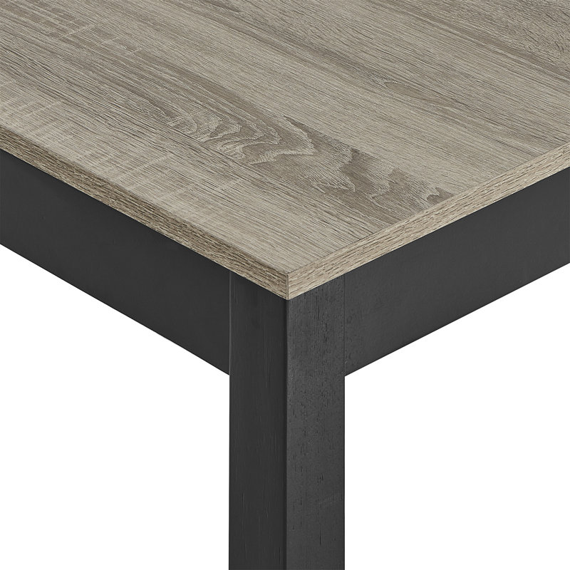Table de salle à manger rectangulaire contemporaine à deux tons 1pc