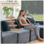 Boneless L-Shaped Modular Sectional Sofa With Ottoman, High-Density Foam Seating For Home Or Office Comfort.-290906650