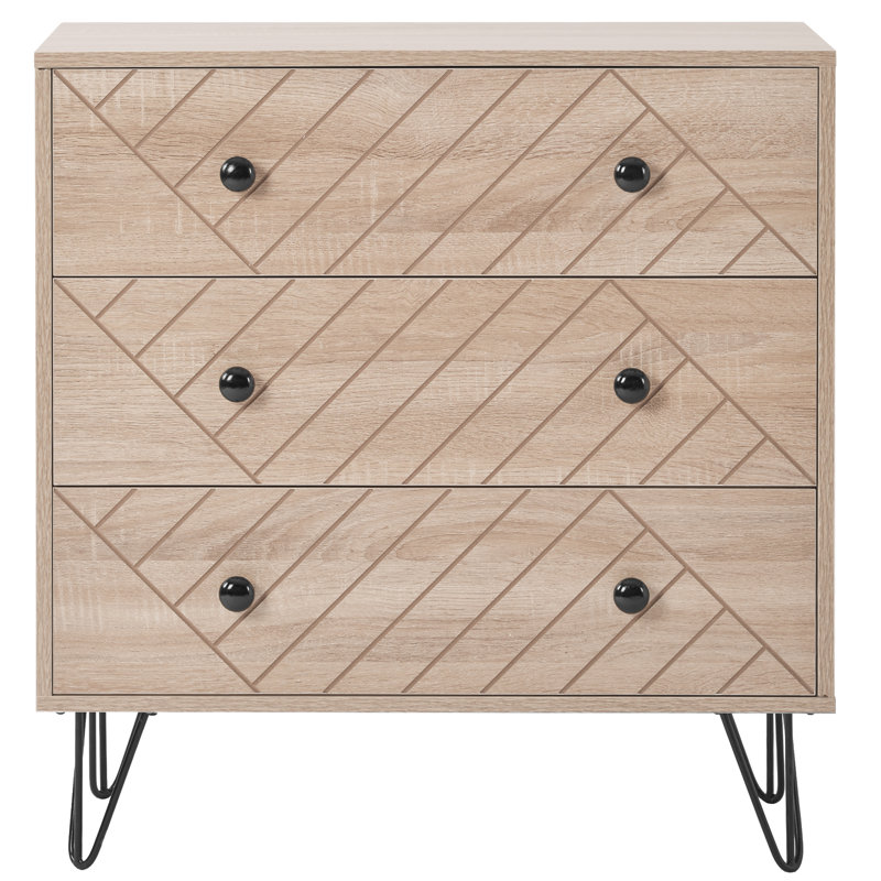 Crawfordville 72 cm W Chest of 3 Drawers
