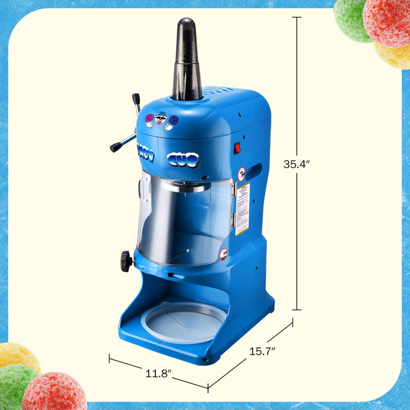 Great Northern Popcorn Snow Cone Machine - Electric Block Ice Shaver and Snow Cone Maker with Adjustable Blades for Parties, Events, and More