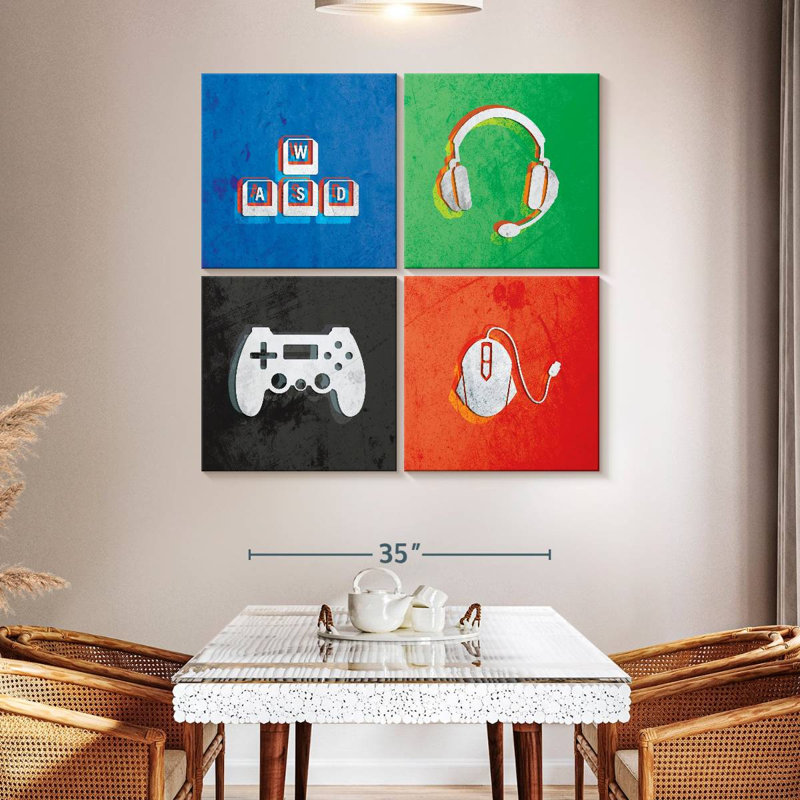Senne Glitch Style Gamer Essentials, H 45 po x l 45 po