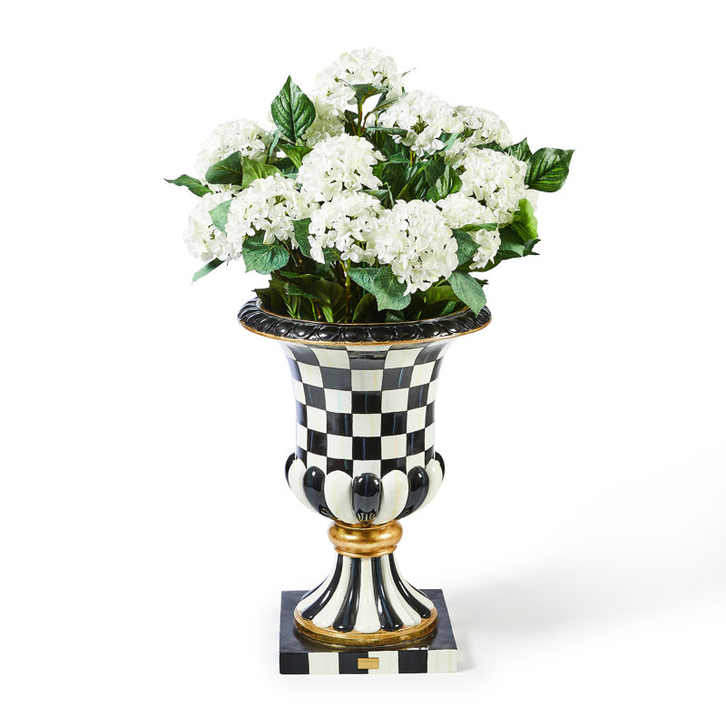 Pink Hydrangea Urn Filler, White