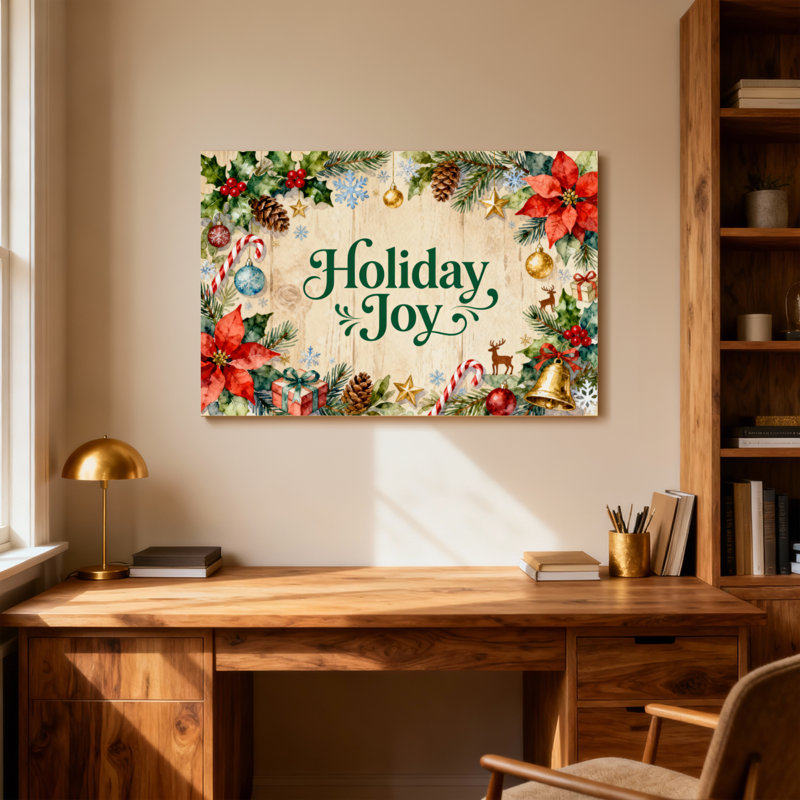 «Christmas Holiday Joy Christmas», reproduction de motif