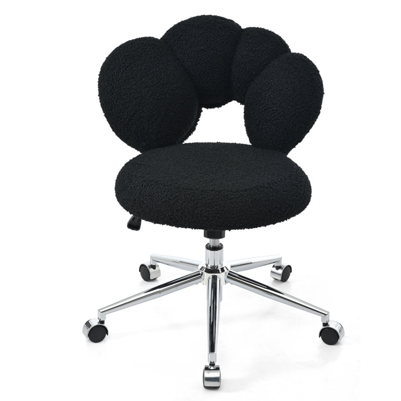 Nickolous Teddy Office Chair, Black