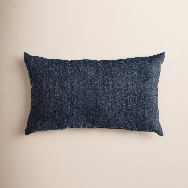 Cambry Sunbrella® Indoor/Outdoor Lumbar Pillow, 18" x 12", Indigo
