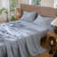Drap plat 100% coton lavé MooMee-107894581-107894589