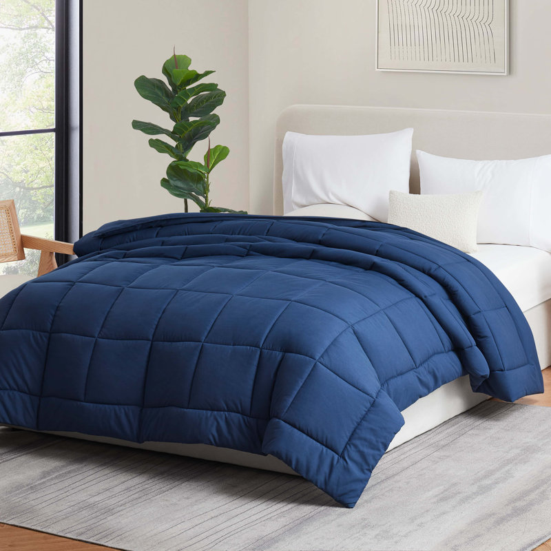 Édredon en duvet synthétique toutes saisons, Marine, Édredon très grand