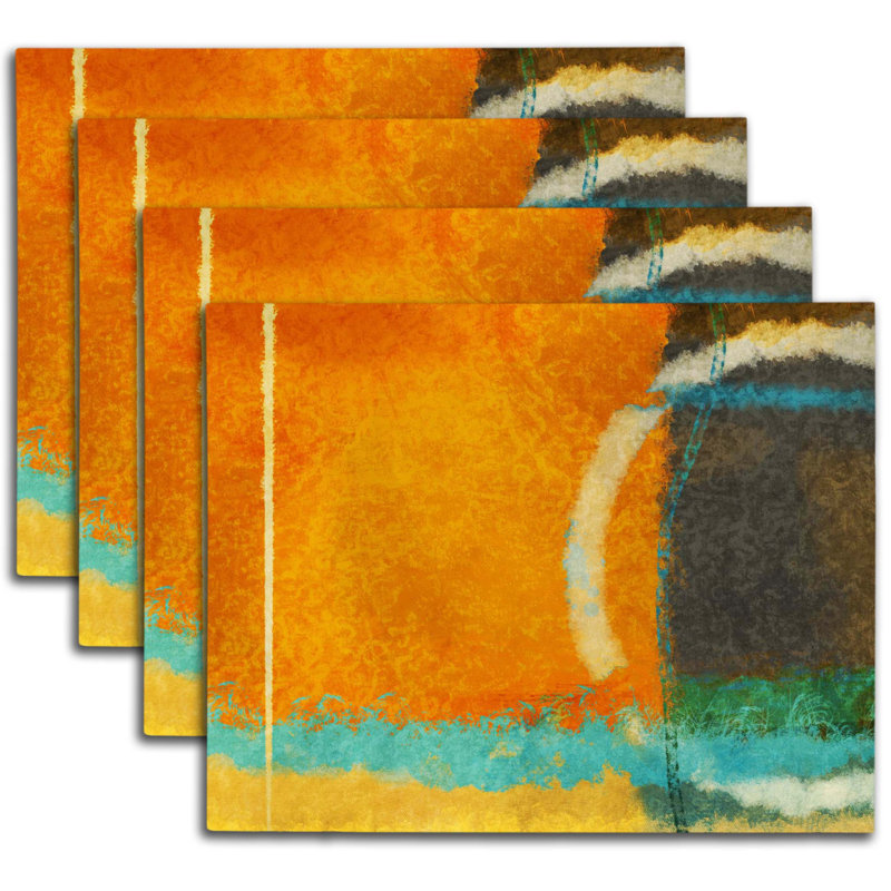 Napperon abstrait en polyester
