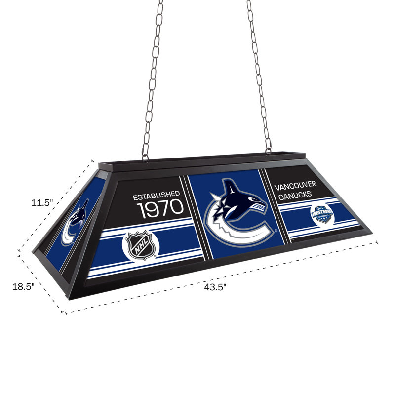Luminaire de table de billard 44 pouces Vancouver Canucks