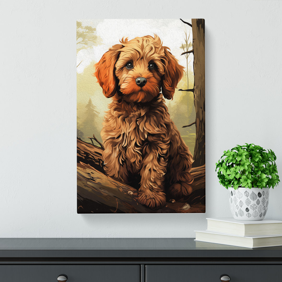 Cockapoo Digital No.4 - Wrapped Canvas