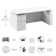 Bush Business Furniture Stratus 72W X 30D Eletric Height Adjustable Standing Desk With File Cabinet